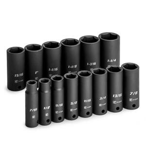 VCT 12-Piece 3/8" Drive Deep Impact Socket Set – SAE Standard – 6 Point, Deepwell