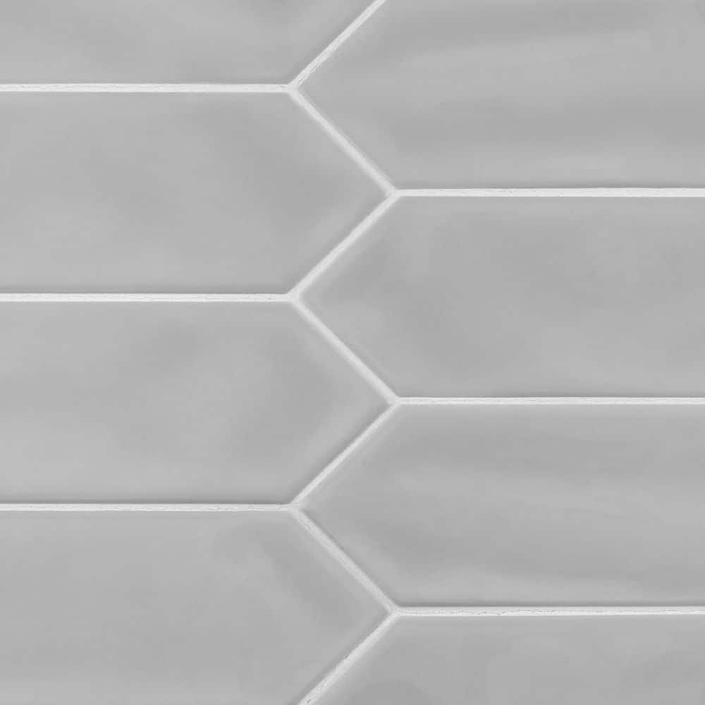 Gloss Grey 3 in. x 12 in. Ceramic Picket Wall Tile (9.33 sq. ft./Case) price history on PriceWatchPro