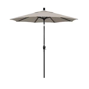 7-1/2 ft. Aluminum Push Tilt Patio Market Umbrella in Granite Olefin