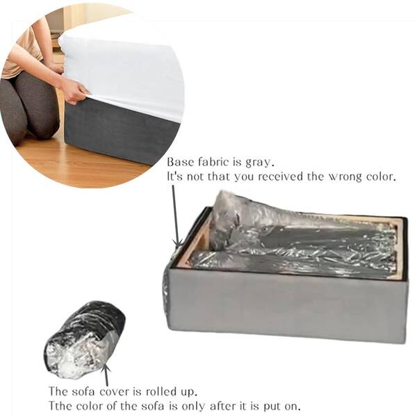 【未使用】The Sofakingdom / Return of The Sof S320 Texan Grey 4pcs Sectional - Eve Furniture