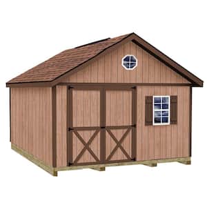 Brandon 12 ft. x 12 ft. Wood Storage Shed Kit with Floor including 4 x 4 Runners