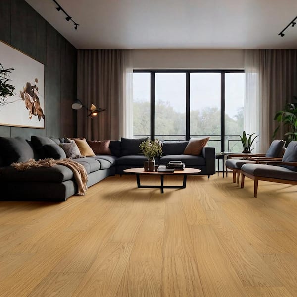 MSI Grant Manor White Oak 3/8 in. T x 7 in. W Tongue and Groove Engineered Hardwood Flooring (23.37 sq. ft./case)
