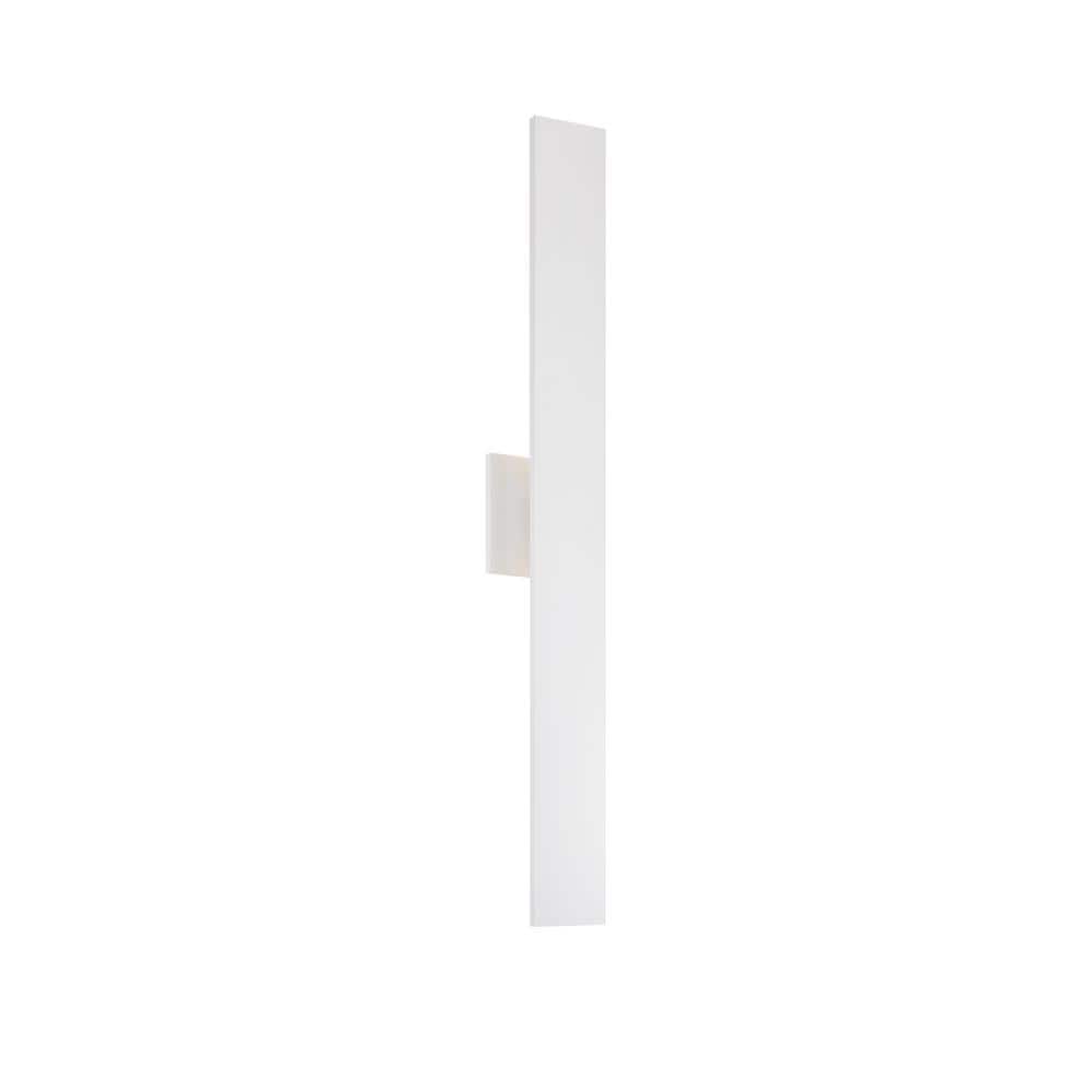 Vesta Minimalist White LED Wall Sconce 28" Aluminum