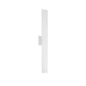 Vesta 28 in., 1-Light 31-Watt White Integrated LED Wall Sconce