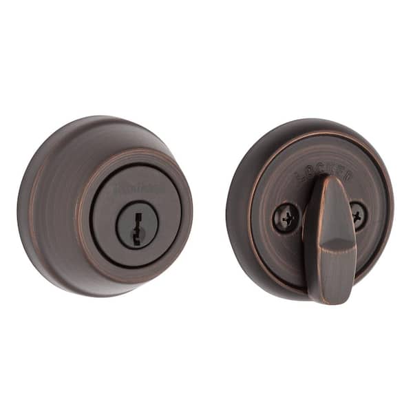 Kwikset 780 Series Venetian Bronze Single Cylinder Deadbolt Featuring Microban Technology