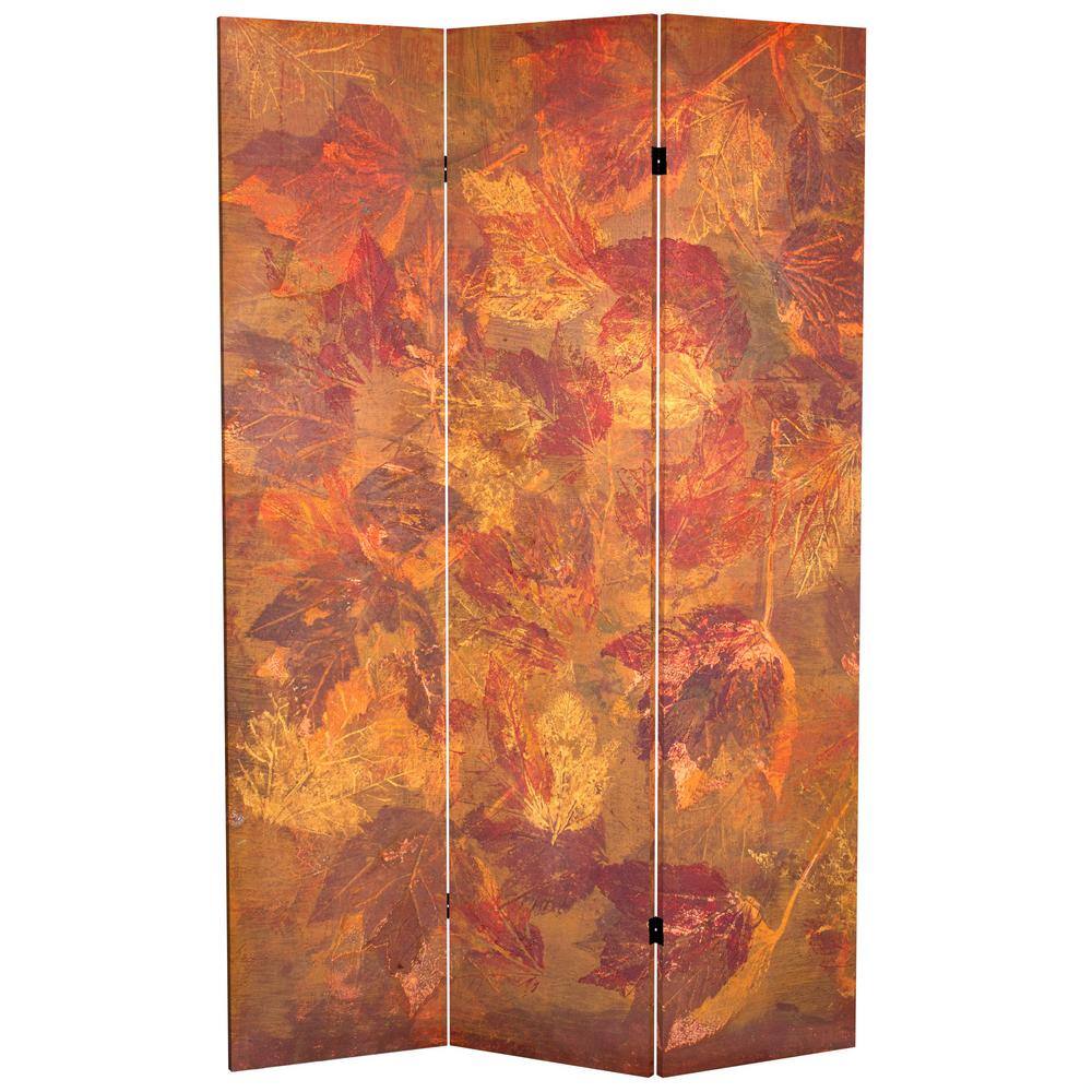 RED LANTERN 6 ft. Tall Equinox Canvas 3Panel Room Divider CANGITA128
