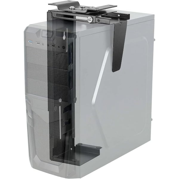 Suptek Adjustable Under Desk and Wall PC Mount, Computer Case CPU Holder Under-Desk PC Stand Holder Mount