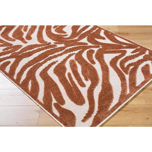 Lyna Olive Modern 3 ft. x 7 ft. Indoor Area Rug