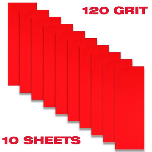 DIABLO 1/3 Sheet 220 Grit Sandpaper Hand Sanding Sheets (100-Pack)
