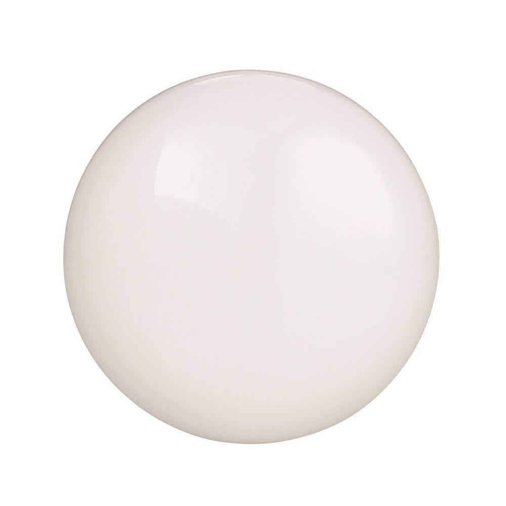 White Ceramic 1.5" Mushroom Cabinet Knob