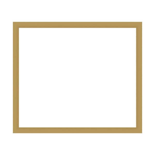 Amanti Art Mirror Makeover Grace Brushed Gold 43.25 in. W x 37.25 in. H Bathroom Mirror Frame Border Kit-Fits a 42x36 mirror