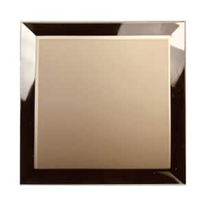 Set of 2- Square Hat Boxes-Cream W/Black Trim (18) - CB Gold