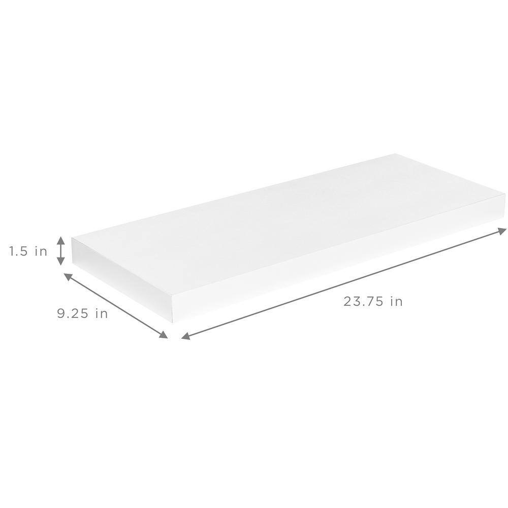 Reviews for Sorbus 9 in. x 24 in. x 1.5 in. Classic White Wood