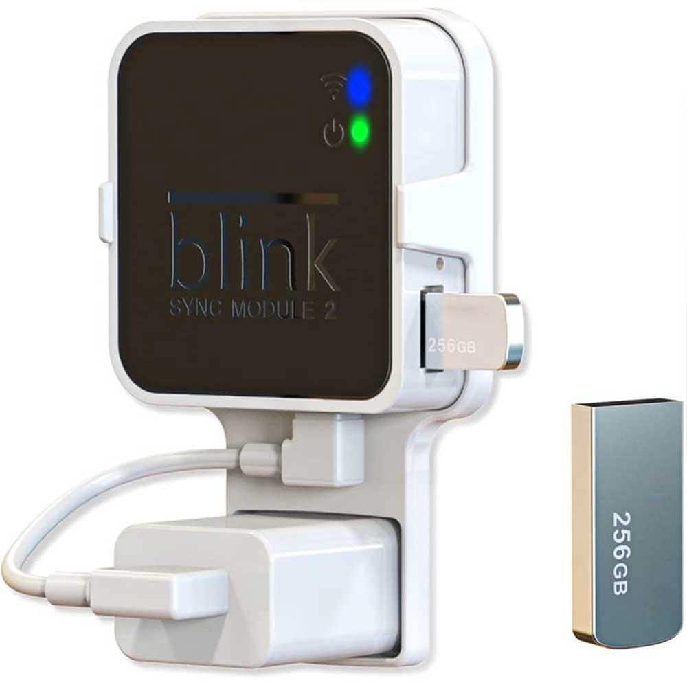 256GB USB Flash Drive with Sync Module Outlet Mount for Local Video Storage