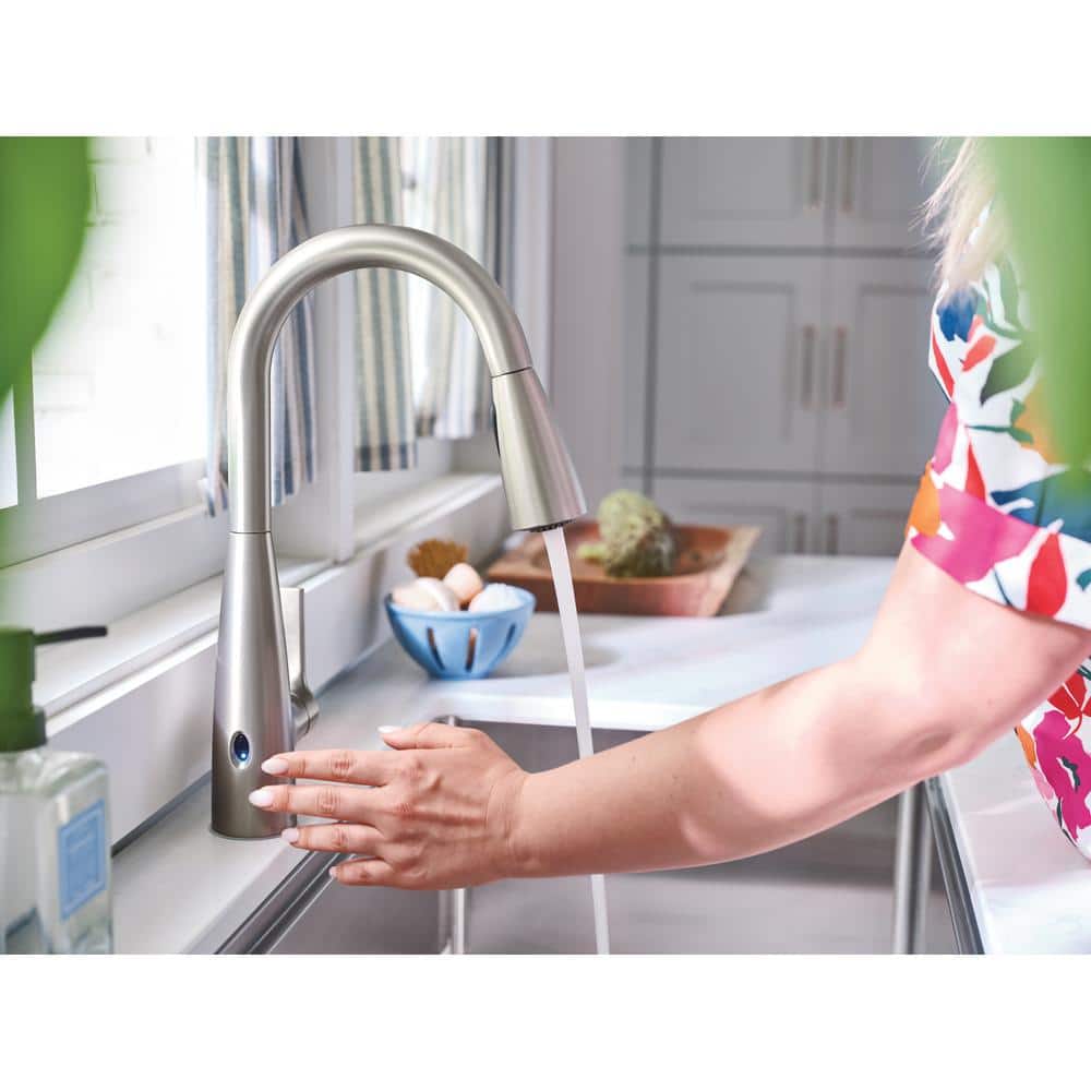 Stainless Steel Touchless Pull-Down Sprayer Kitchen Faucet