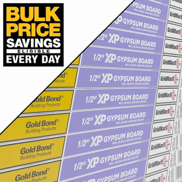 Gold Bond PURPLE XP 1/2 in. x 4 ft. x 8 ft. Mold-Resistant