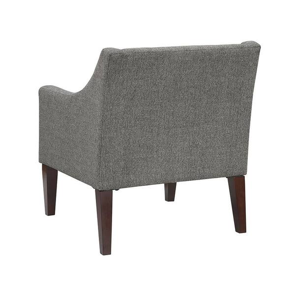 Style Chair ST グレー Lazzara Oswald Gray Textured Fabric Upholstery Accent Arm