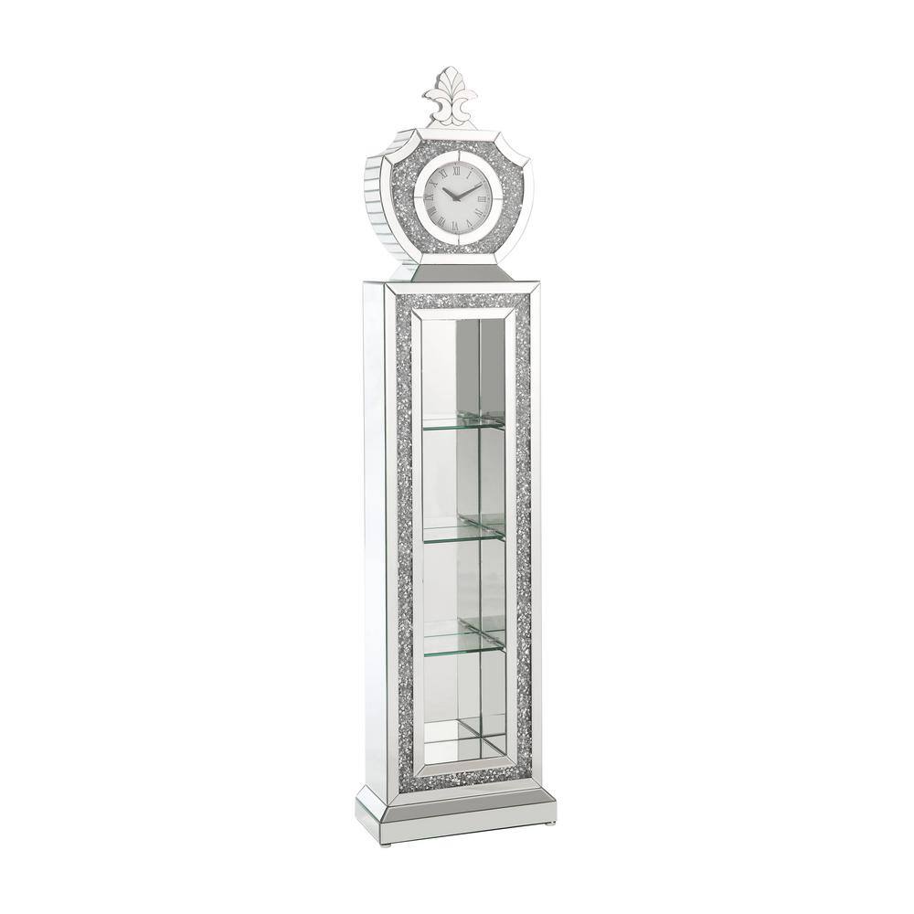 Acme Furniture Noralie Vertical Grandfather Clock with LED in