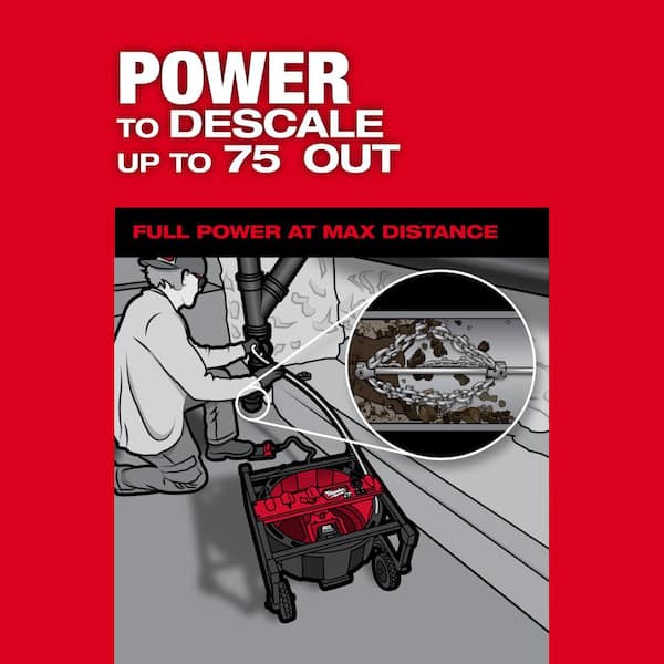 Milwaukee M18 18V Lithium-Ion Cordless High Speed Drain Cleaner w