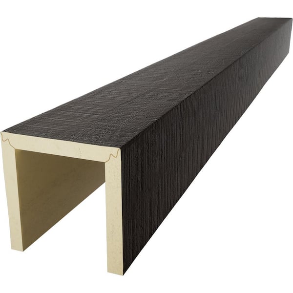 Ekena Millwork Timberthane 6 in. W x 4 in. H x 18 ft. L 3-Sided (U