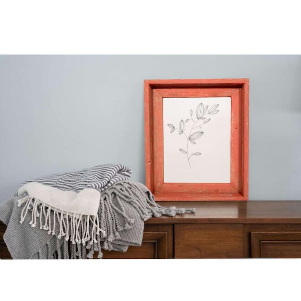 Rustic Farmhouse Signature Series 11 in. x 14 in. Rustic Red Reclaimed Picture Frame