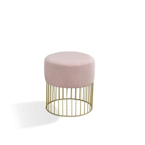 pink accent stool