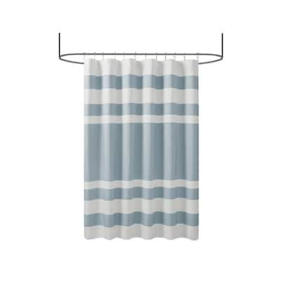 72 in. L x 48 in. W Small Stall White Shower Curtain Narrow Size + 8  Matching Rings 1210100 - The Home Depot