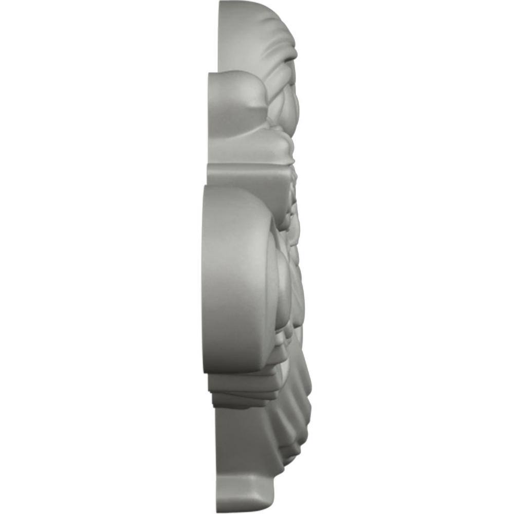 Monique 11'' White Primed Urethane Scroll Onlay
