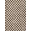 nuLOOM Adelaide Beige 7 ft. x 9 ft. Checkered Shag Area Rug OZBZ04A-6709
