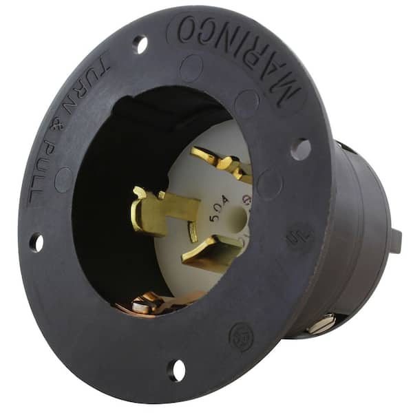 California Standard 50 Amp 3-Phase 480 Volt 4-Wire Power Input Inlet