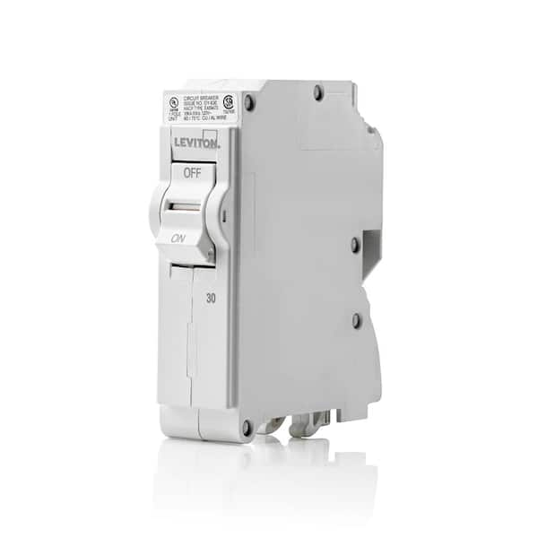 Leviton Branch Circuit Breaker, Standard 1-Pole 30 Amp 120-Volt, Hydraulic Magnetic