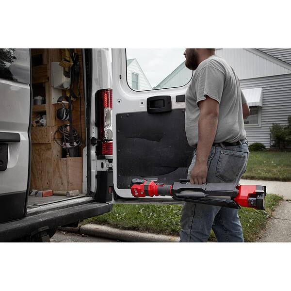 Milwaukee - M12 12-Volt Lithium-Ion Cordless 1400 Lumen ROCKET LED Stand Work Light Kit W/ Two 4.0 Ah Batteries, Charger and Bag