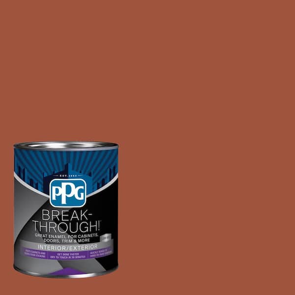 1 qt. PPG1063-7 Ancient Copper Satin Door, Trim & Cabinet Paint