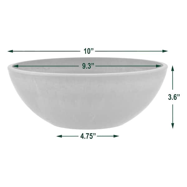 Arcadia Garden Products - Garden Bowl 10 in. x 3 in. Terra Cotta Composite PSW Pot