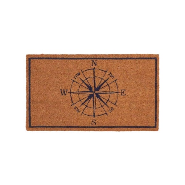 Multi-Colored 29.6 in. x 15.7 in. Coir Indoor;Outdoor Door Mat