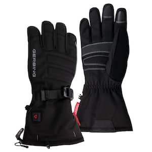 Women's Extra Large Black 7-Volt Battery Heated Gloves