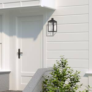 Nyack Mini 1-Light Scandinavian Gray Hardwired Outdoor Wall Lantern Sconce