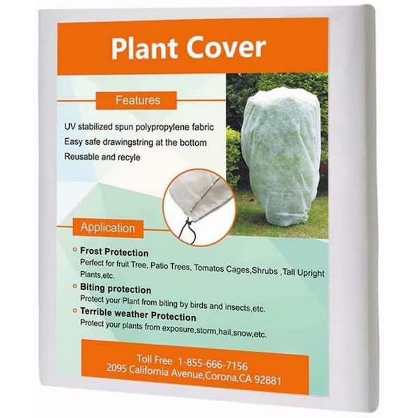 Agfabric 72 in. H x 72 in. W x 12 in. Plant Cover for Freeze Protection - Fabric Frost Blanket Shrub Jacket (5-Pack)