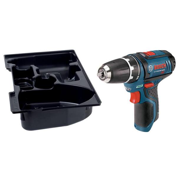 Bosch 12 Volt Lithium-Ion Cordless 3/8 in. Variable Speed Drill/Driver with Exact-Fit Insert Tray (Tool-Only)