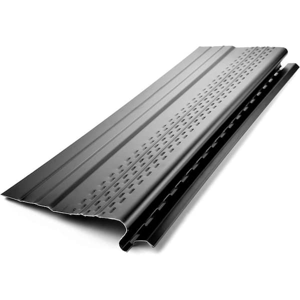 Pro [8.5 in. x 1 ft.] Gutter Guard for K-Style, Half Round and Box Gutters, Under Shingle, Aluminum Frame, Black