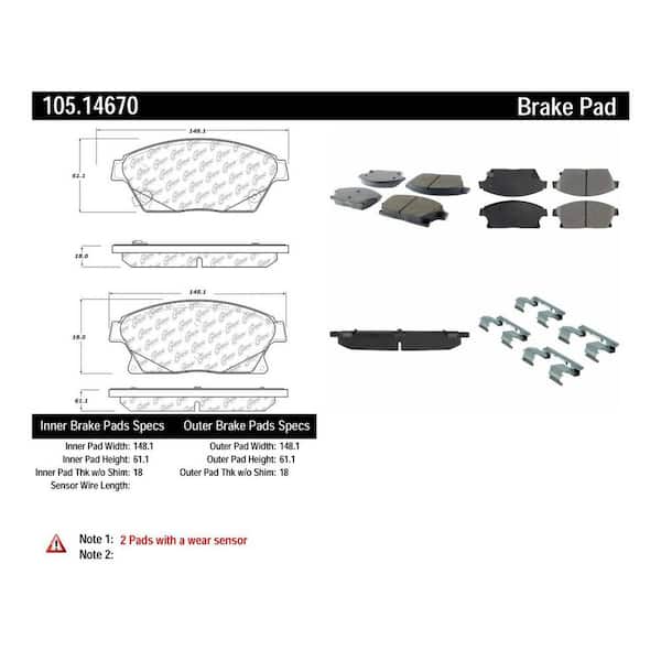 Centric Parts Disc Brake Pad Set