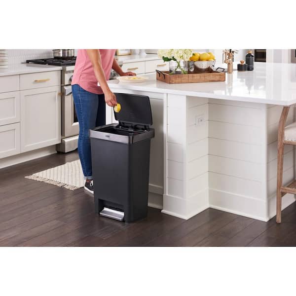 Rubbermaid DS12T Stainless Waste Container with Galvanized Liner 