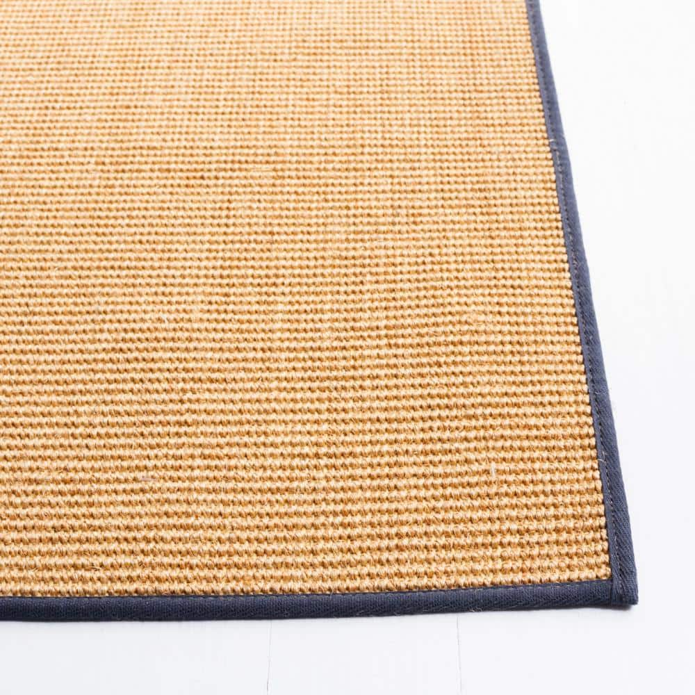Natural & Gray Handmade Wool Cotton Silk 6' x 9' Area Rug