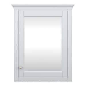 Lamport 26 in. W x 32 in H Mirrored Surface Mount Medicine Cabinet in White