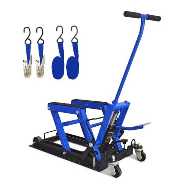 Hydraulic Motorcycle Lift Jack, 1500 LBS Capacity,ATV Scissor Lift Jack with Casters,Hydraulic Foot-Operated Hoist Stand