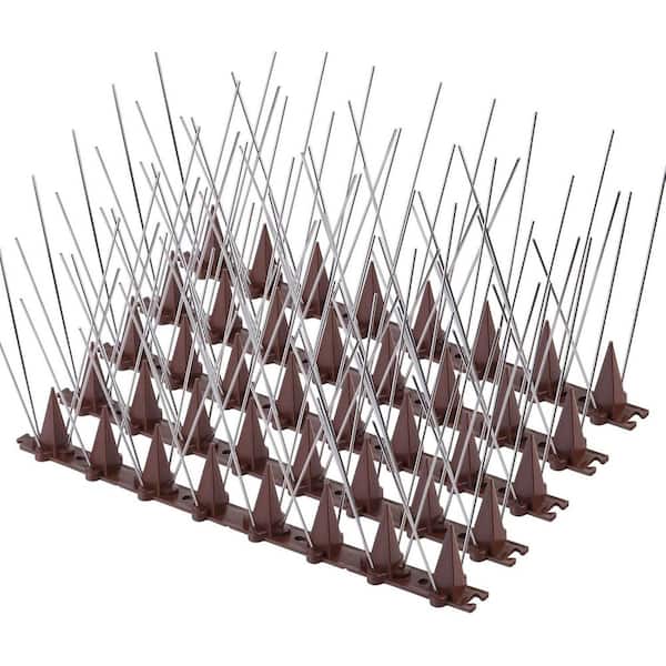 5-Pack Outdoor Deterrent Bird Spikes for Pigeons and Small Birds