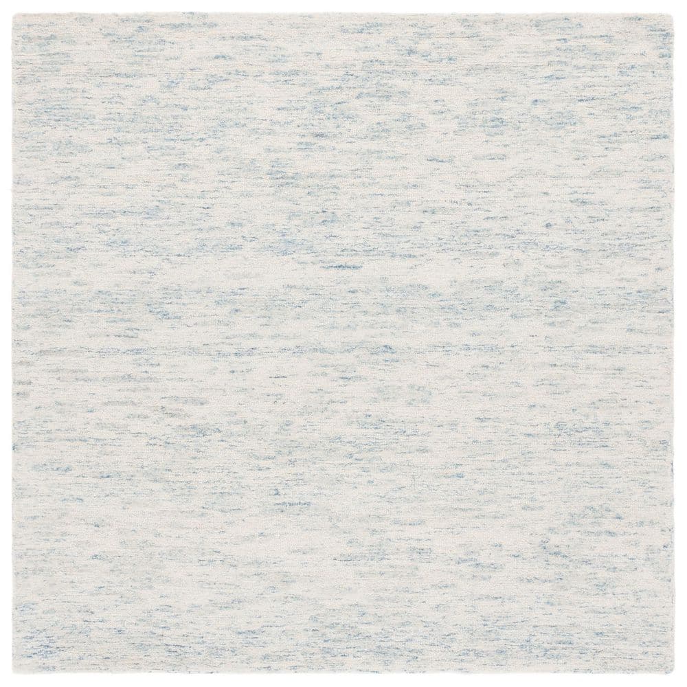Ebony 6 ft. x 6 ft. Ivory/Light Blue Distressed Faded Square Area Rug price history on PriceWatchPro