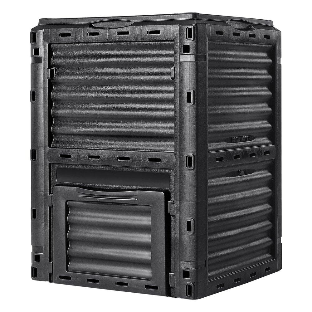 80 Gal. Garden Compost Bin BPA Free Large Capacity Lid and Bottom Door Composter Easy Assembling Lightweight (1-Pack) price history on PriceWatchPro