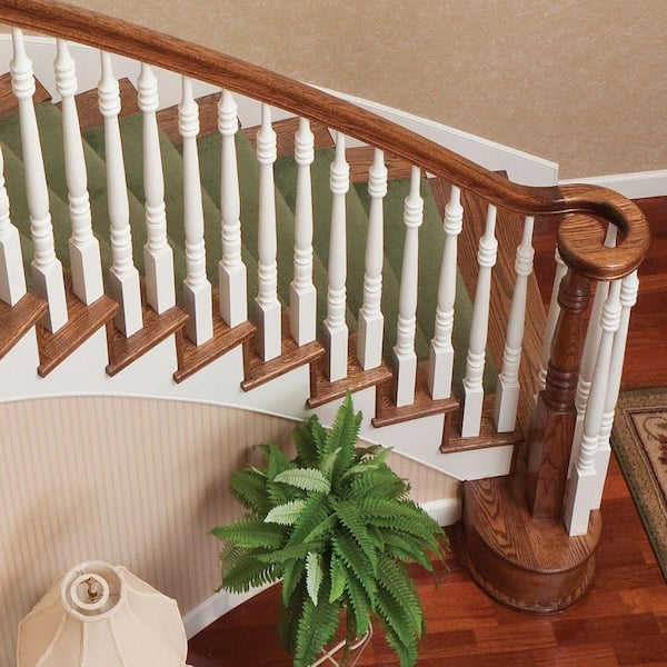 EVERMARK - Stair Parts 7030 Unfinished Poplar Left-Hand Volute Handrail Fitting