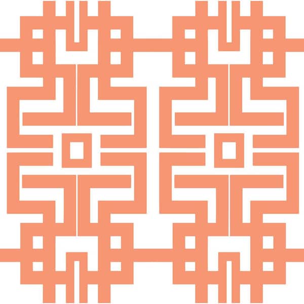 Mitchell Black Azteca Vinyl Peelable Wallpaper (Covers 36 sq. ft.)
